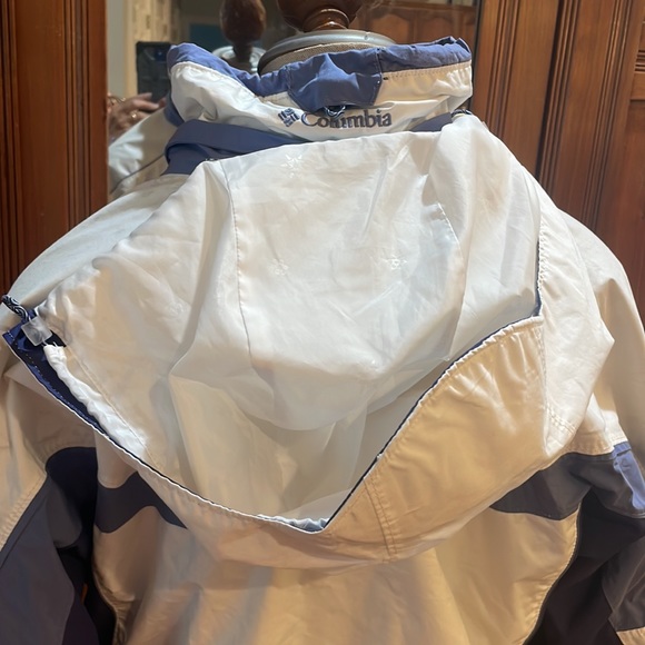 Columbia vertex jacket core interchange hood winter ski white women size L large - Picture 11 of 17